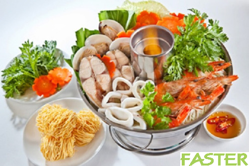 Lẩu thái chua cay với bếp từ Faster