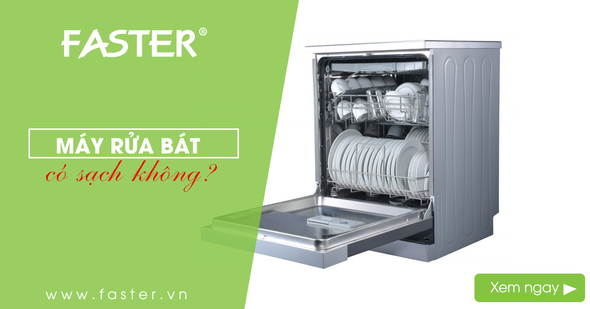 Máy rửa bát có sạch không?