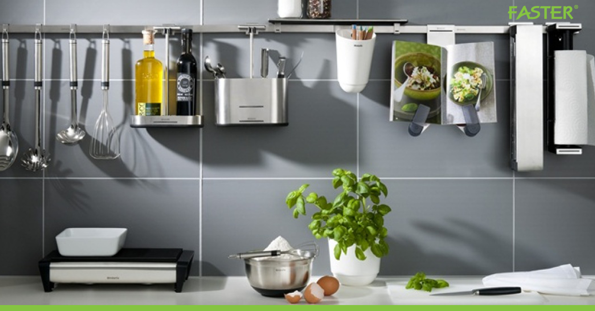 Giá treo inox cho bếp - Giải pháp tiết kiệm không gian