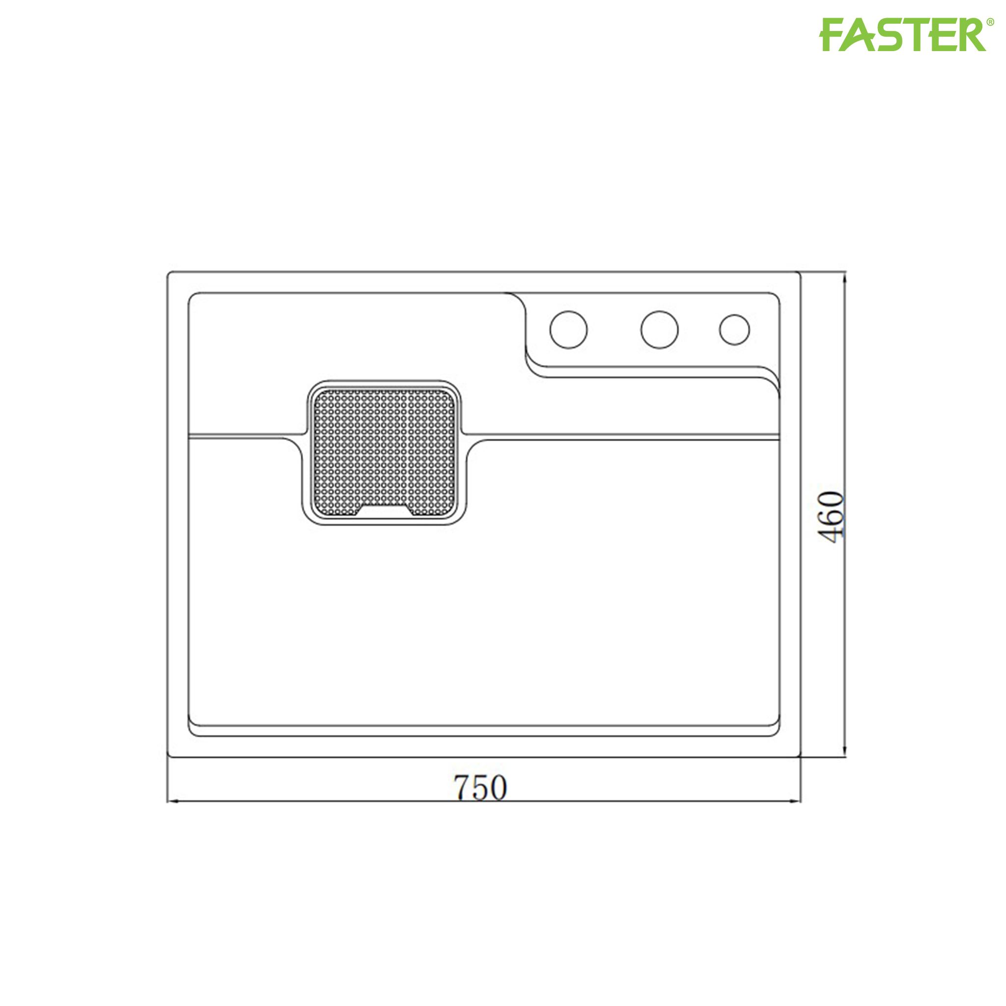Chậu rửa bát một hố FS 75462SE