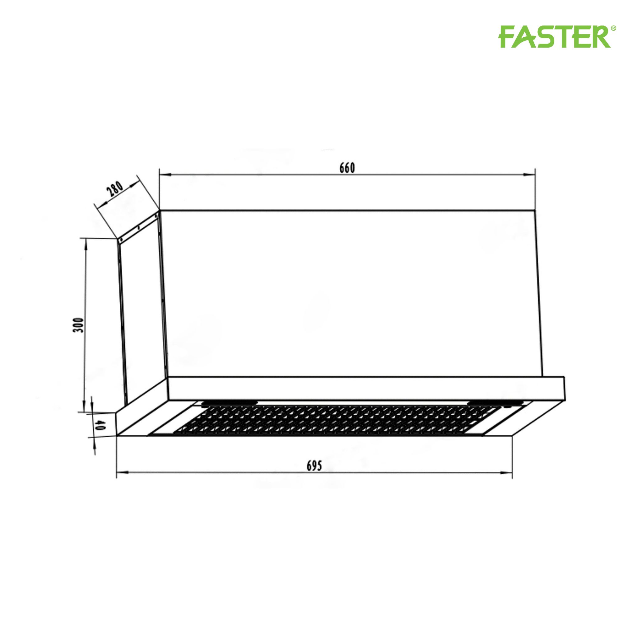 Máy hút mùi âm tủ FS 7035G Autoclean