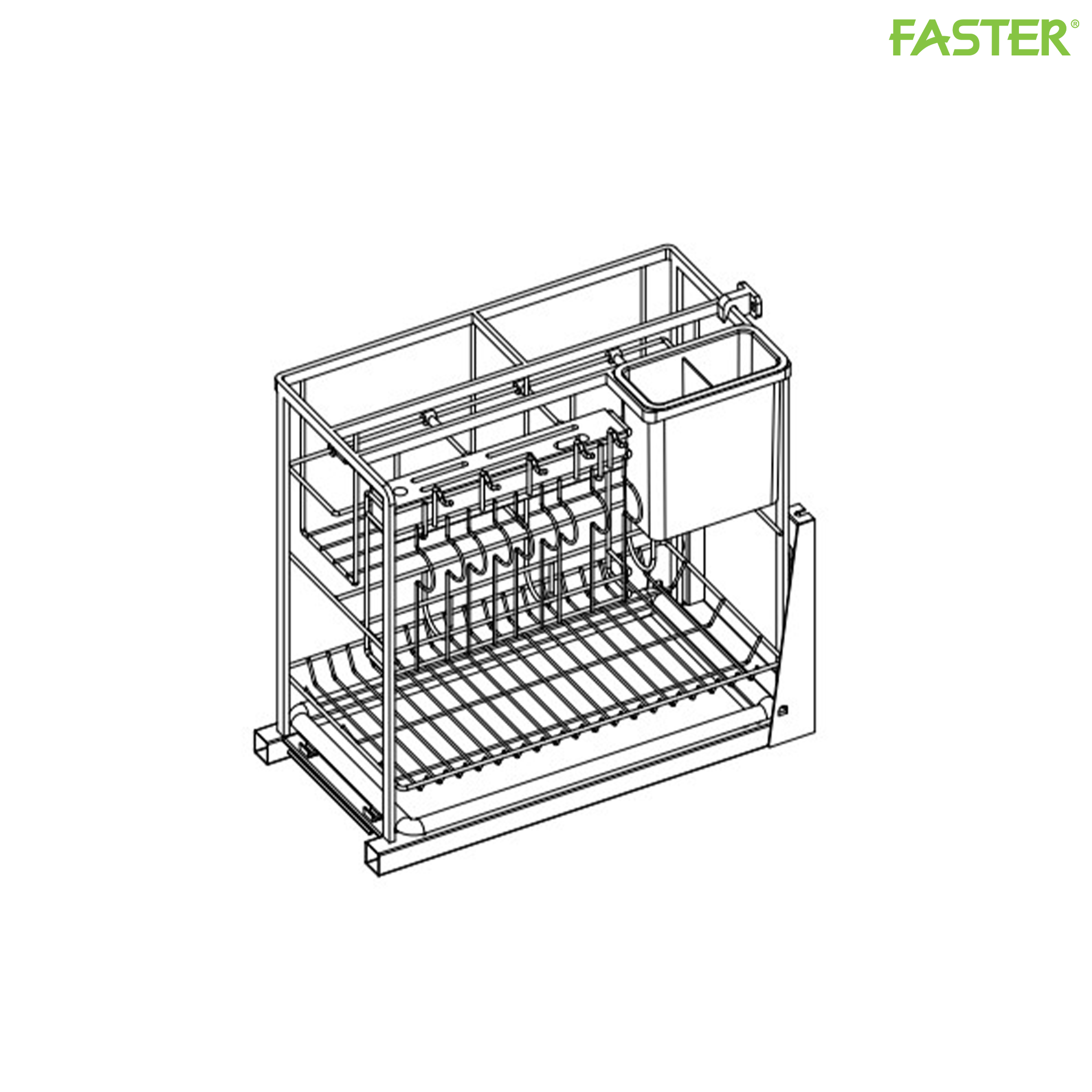 Giá đa năng khung inox 304 FS MF300S304