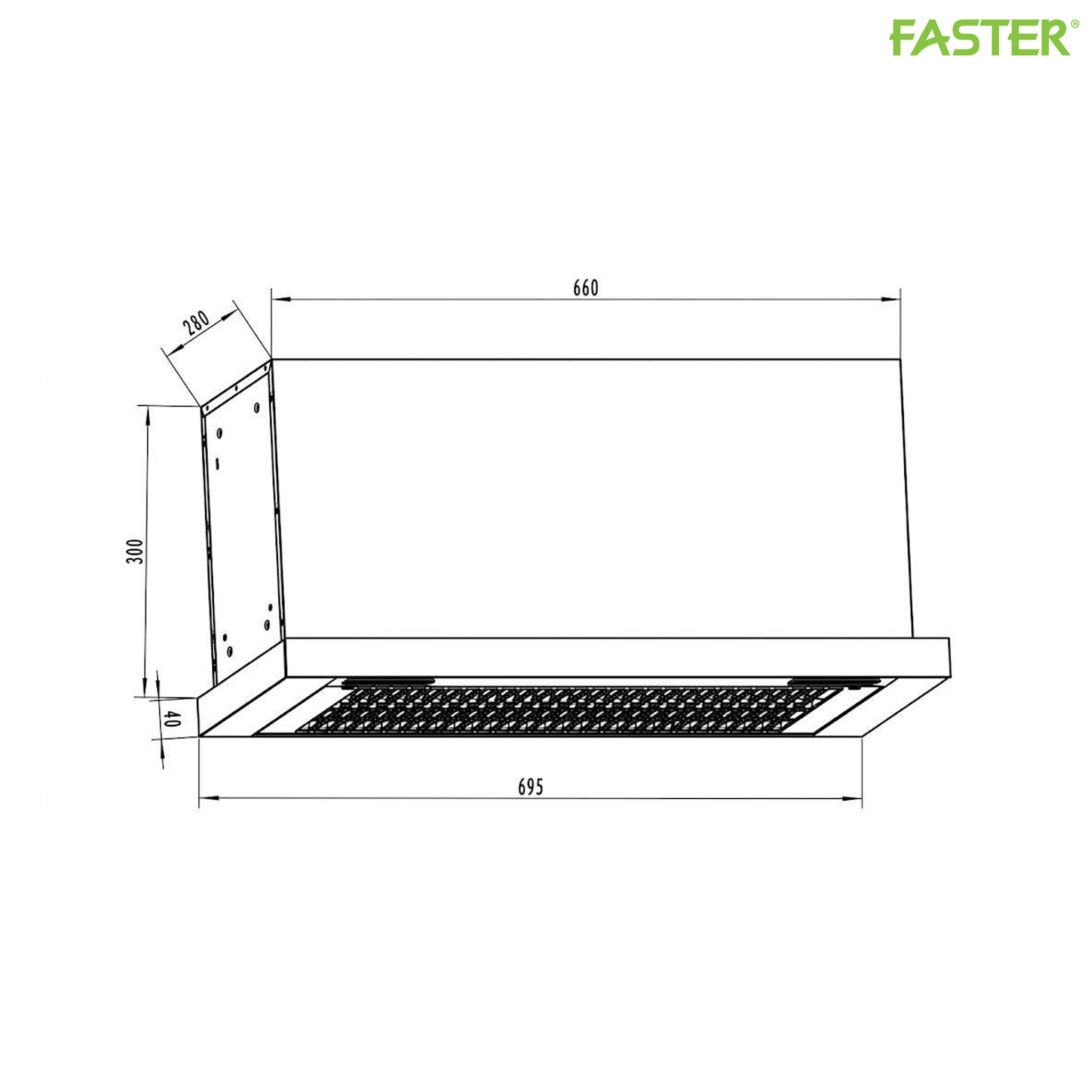 Máy hút mùi âm tủ FS 7035B AUTOCLEAN