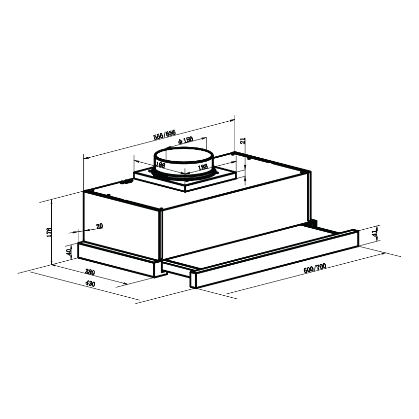 Máy hút mùi gắn tường FS SYP 6003/7003