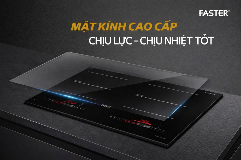 Bếp từ nhập khẩu Thái Lan FS 755I PRO: "Siêu phẩm" Inverter bo viền nhôm, bền bỉ vượt thời gian