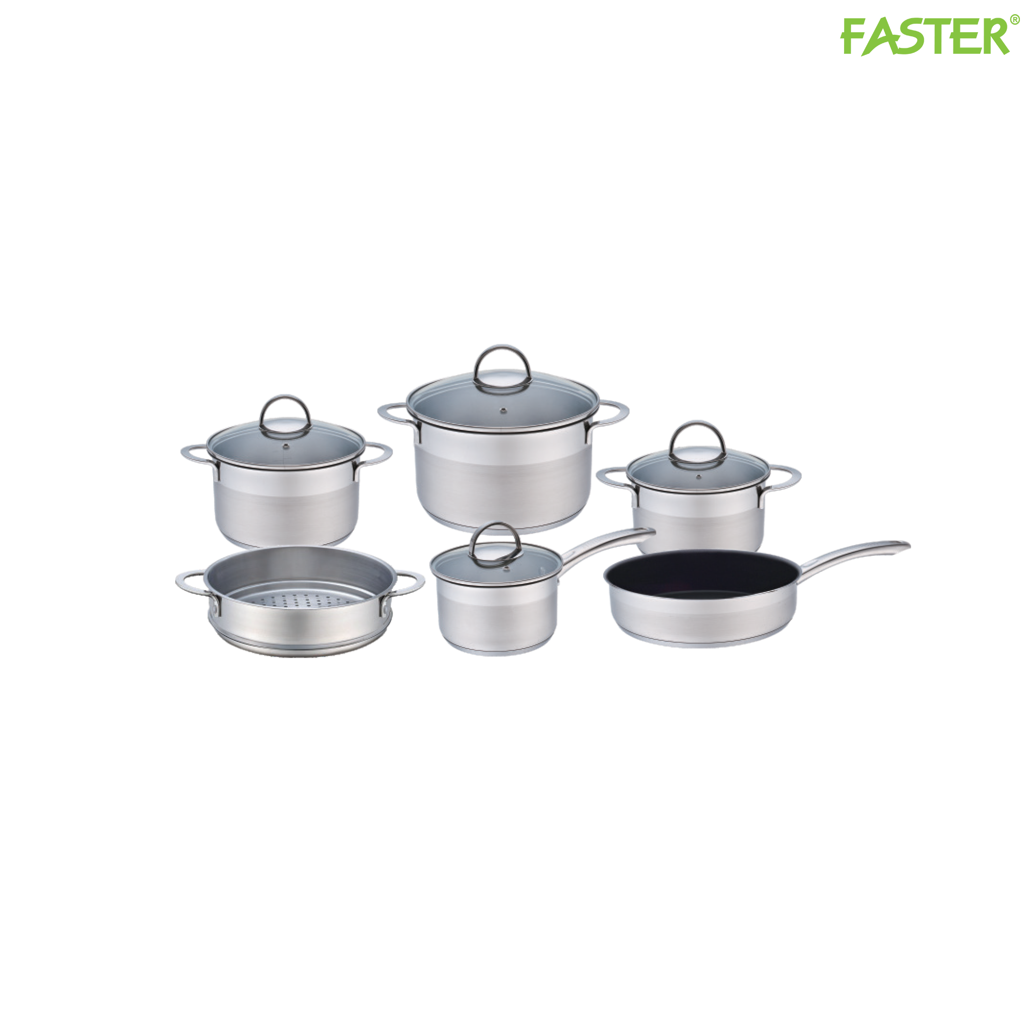 Bộ nồi inox Faster Melody Set 5/Set 6