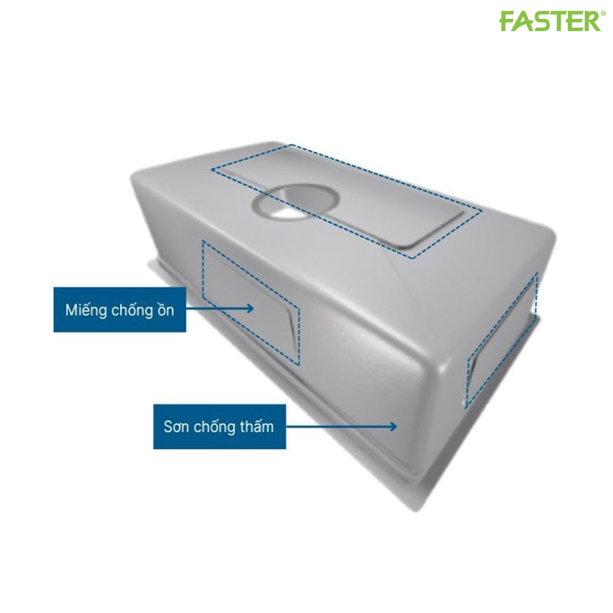 Chậu rửa bát hai hố Faster FS 8347SE