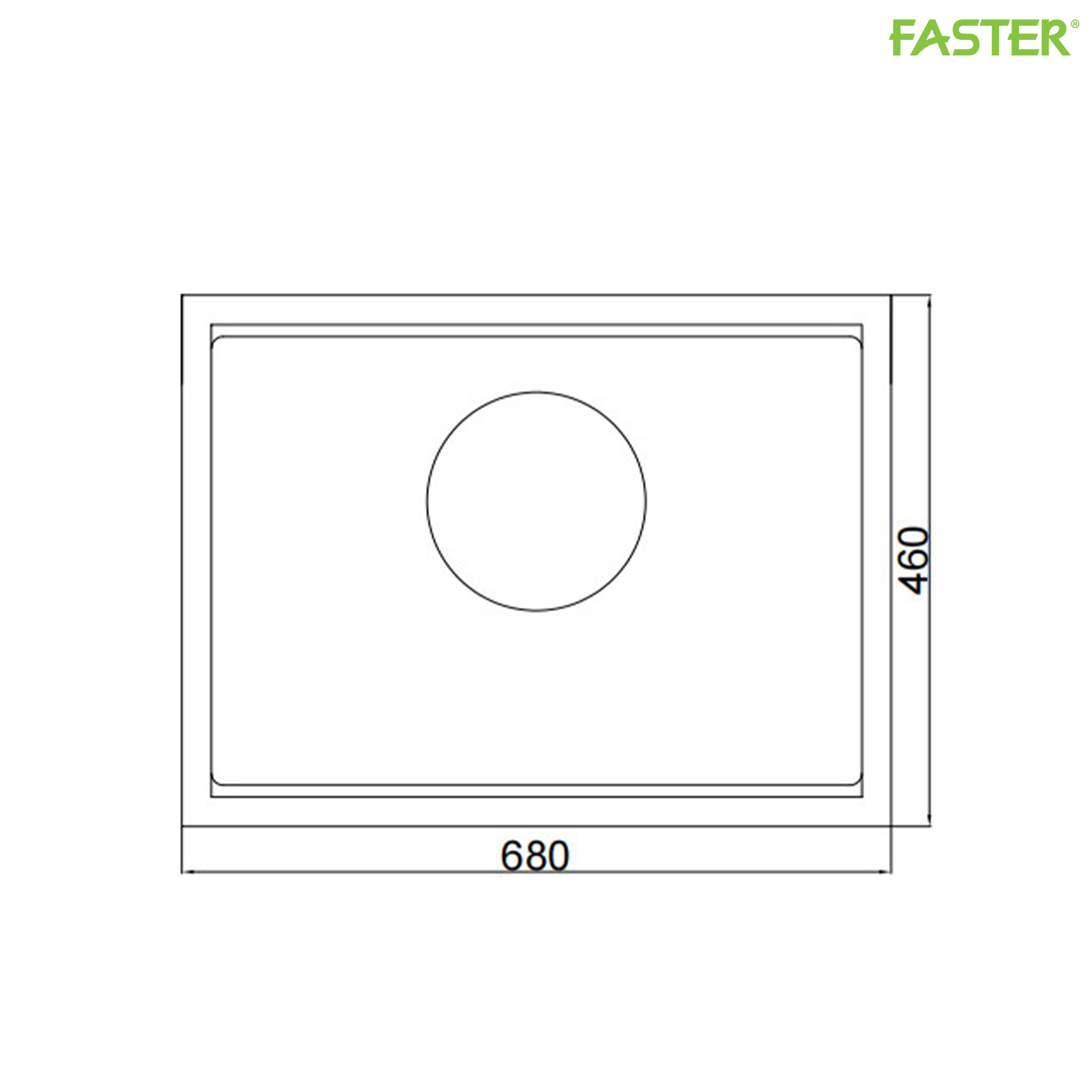 Chậu rửa bát một hố FS 6846SE