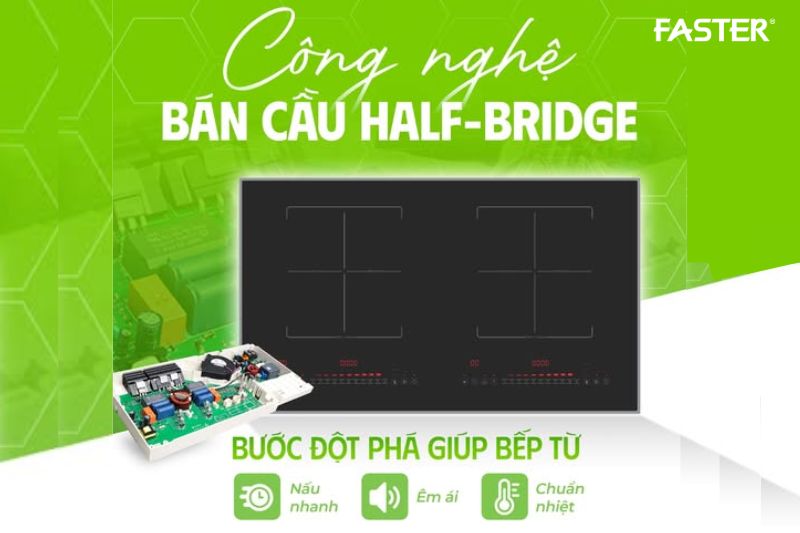 Công nghệ bán cầu Half-Bridge trên bếp từ: Bí quyết tiết kiệm điện và gia nhiệt đỉnh cao