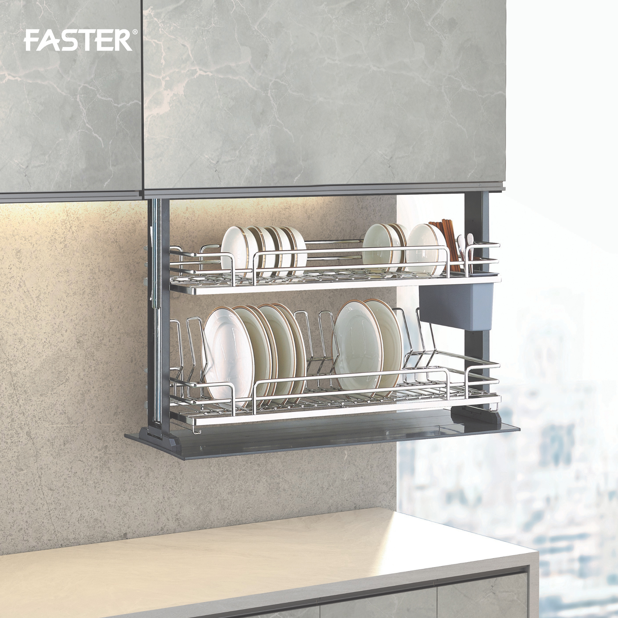 Giá Bát Nâng Hạ Điện Điều Khiển Bằng Giọng Nói FS EB900SV