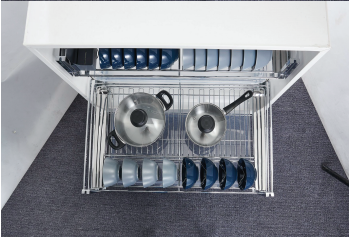 Giá bát đĩa, xoong nồi tủ dưới FS P02BC 60/70/75/80/90