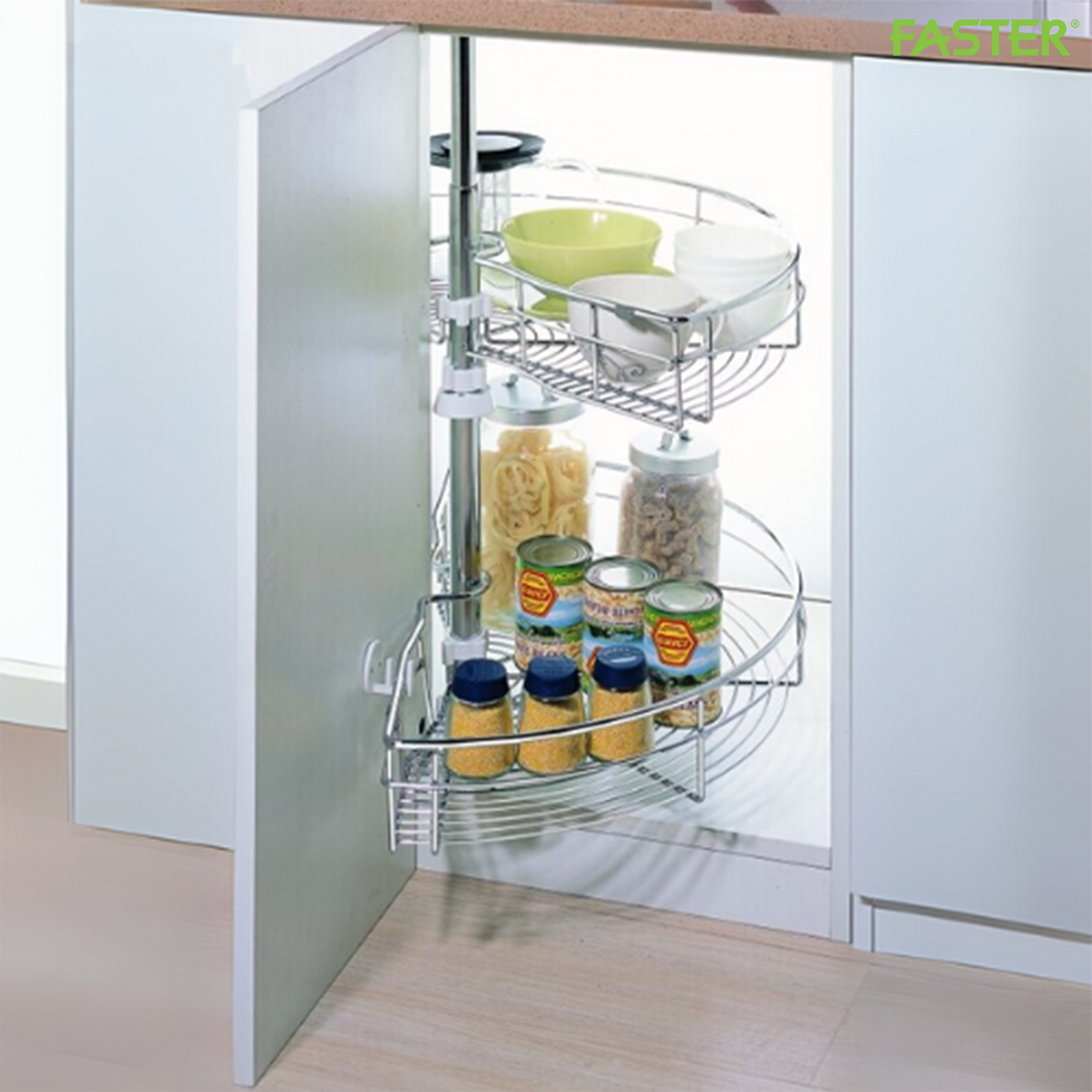 Mâm xoay 180 độ inox 304 FS RSB180S304