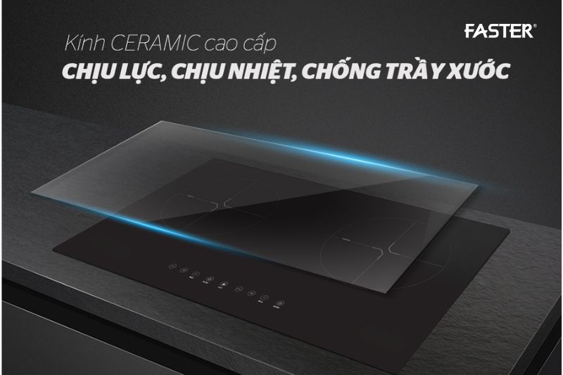 Mặt kính Ceramic là gì? Ưu điểm vượt trội trên các dòng bếp FASTER