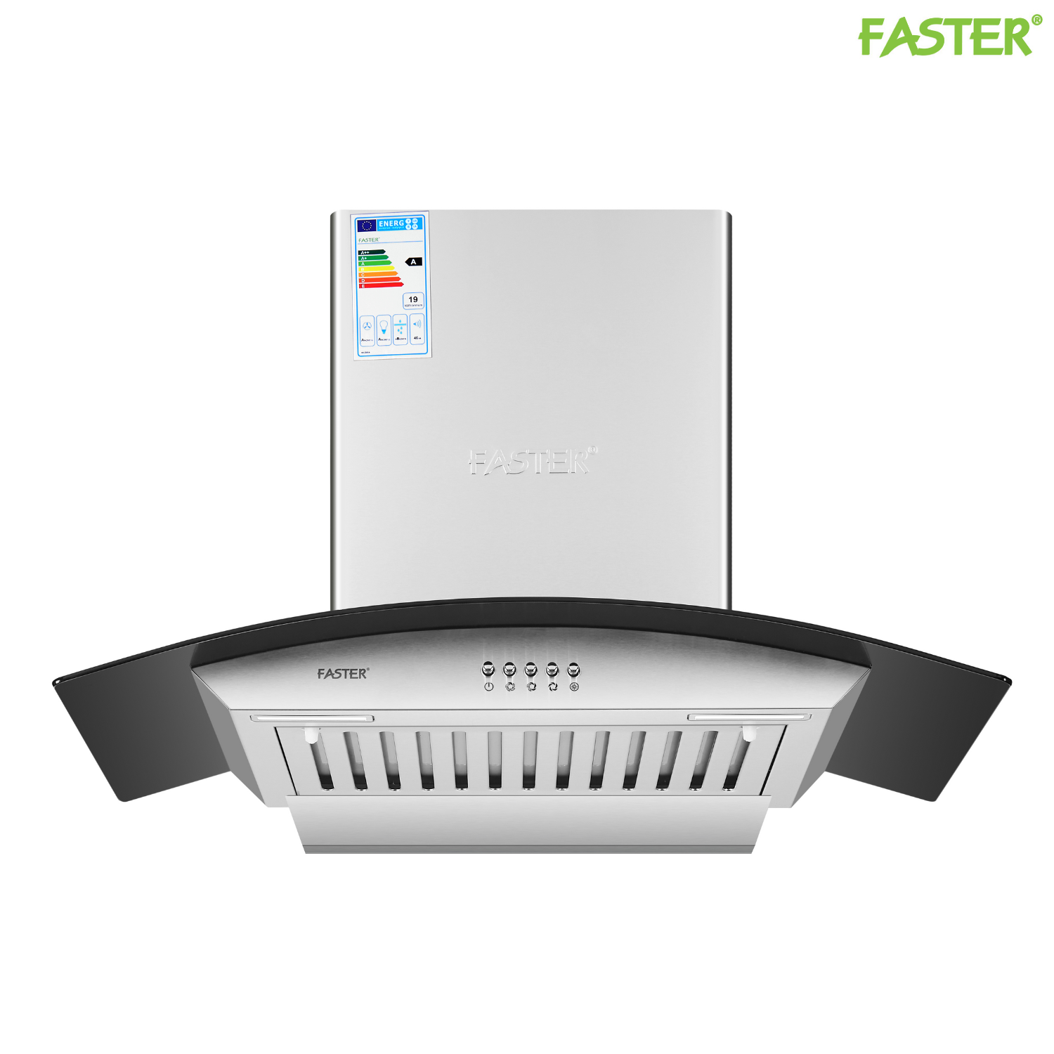 Máy hút khử mùi kính cong FS CH370S